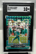 2021 Panini Playbook Mosaic Parallel Rookie RC #106 Jaylen Waddle SGC 10