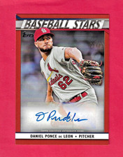 DANIEL PONCE DE LEON 2020 Topps Series 1 Baseball Stars AUTO RED /25 BSA-DPD