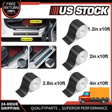 Car Carbon Fiber-vinyl Film Sticker Door Sill Scuff Anti Scratch Tape Protection
