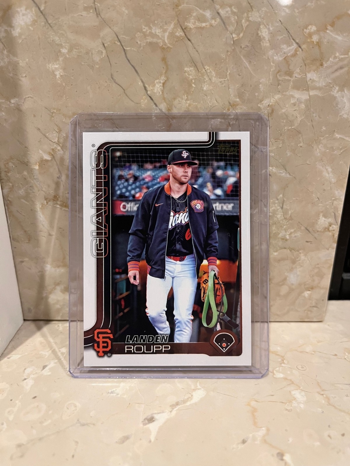 2025 Topps Update- Landen Roupp US135 Golden Mirror Image Variation - Giants