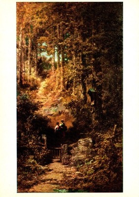 Carl Spitzweg Kinder im Walde Postcard