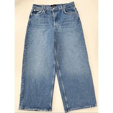 Rails The Getty High Rise Wide Leg Jeans Denim 31 Button Fly