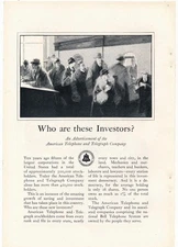 Magazine Ad - 1928 - AT&T / Bell System - Who Are The Investors?