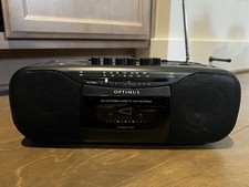 Optimus AM/FM Stereo Cassette Boombox Radio Works Tape Deck Not Working