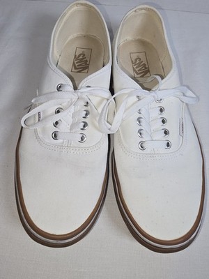 Vans Off The Wall Mens White Lace Up Size 10.5