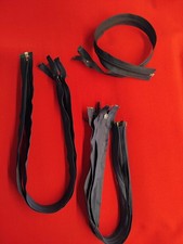 stock lotto set CERNIERA CHIUSURA LAMPO DIVISIBILE 60 / 70 cm nero e blu