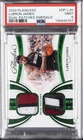 2024 PANINI FLAWLESS DUAL PATCHES EMERALD #DP-LJH LEBRON JAMES 4/5 PSA 9