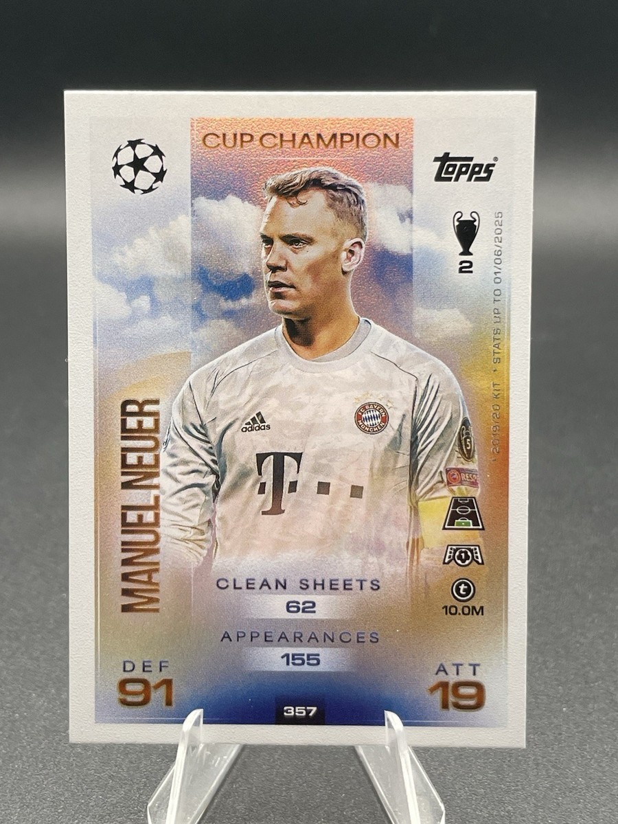 Manuel Neuer Cup Champion Topps Match Attax 2025/2026 Bayern