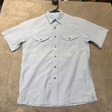 CC Filson Shirt L Gulf Blue Ultra Light Fishing Outdoor Quick Dry Casual Vented