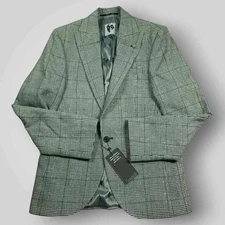 Twisted Tailor Blazer Sport Coat 40R Mens Blicking Jacket Peak Lapel Skinny Fit