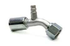 Vintage Air #10 45 Degree Barb O-Ring Fitting w/Port 35523-VUG