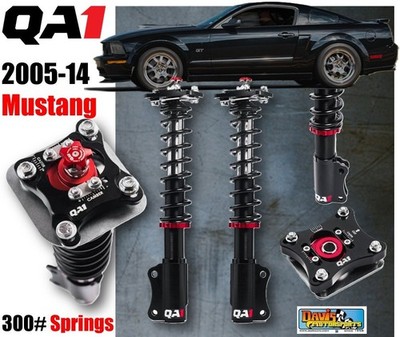 QA1 Proma Star Front Coilover Struts, Double Adjust, 300#, 2005-2014 Mustang, f6
