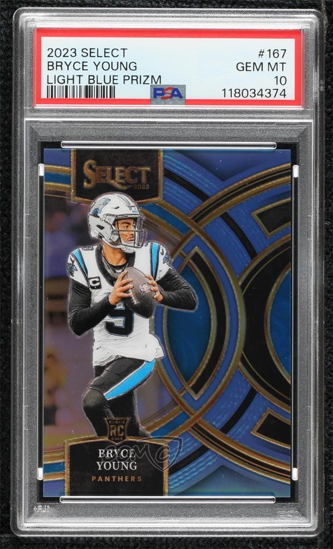 2023 Select Premier Level Light Blue Prizm /99 Bryce Young PSA 10 GEM MT 11qd