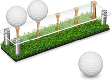 Golf Ball Display Case Golf Ball Holder Stand Box with Black Base Acrylic Metal