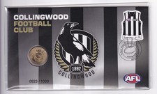AUSTRALIAN PNC: 2024 $1 AFL COLLINGWOOD PIES FOOTBALL COIN LIMITED TO 1000 #M90