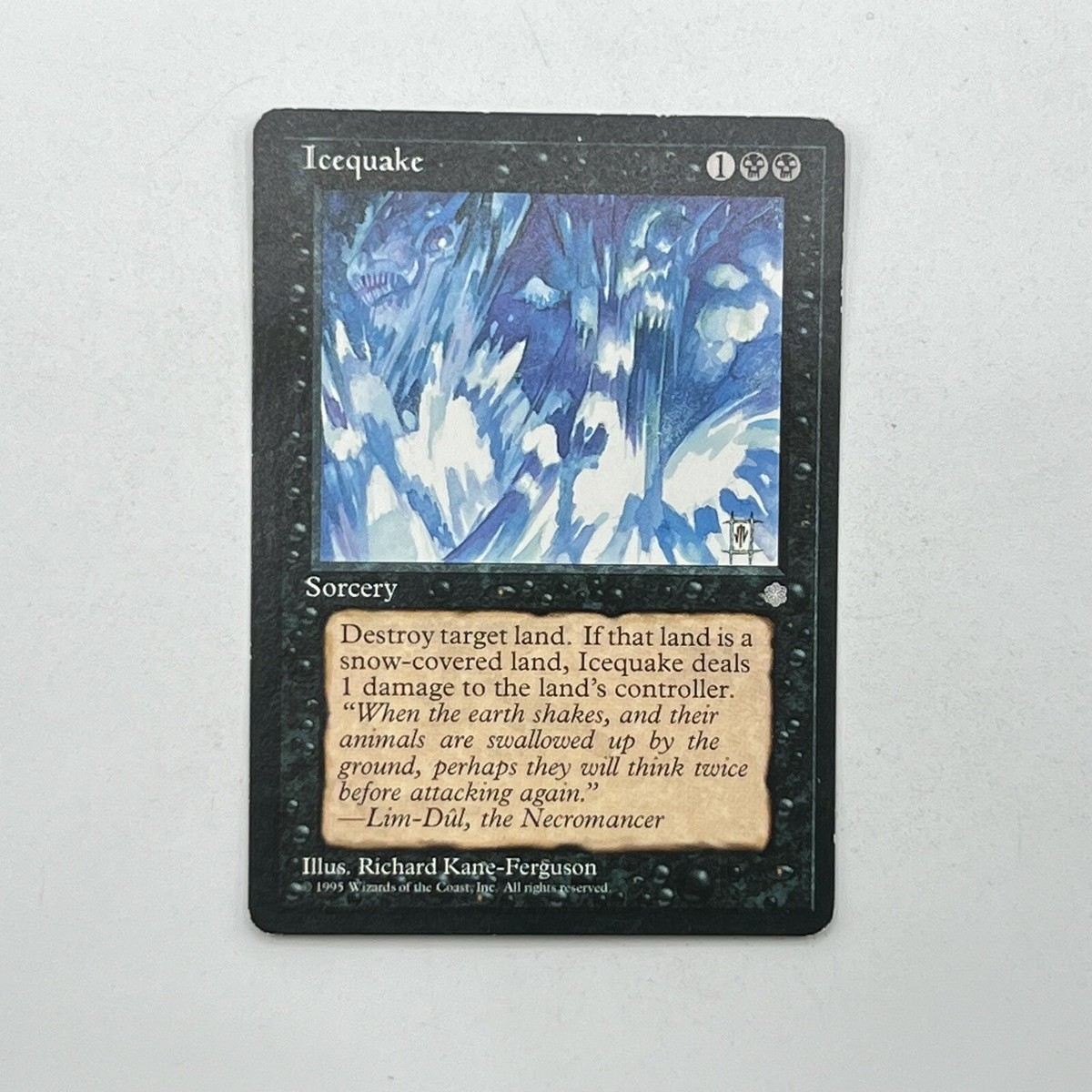 Magic The Gathering MTG Icequake - Ice Age - EX Authentic