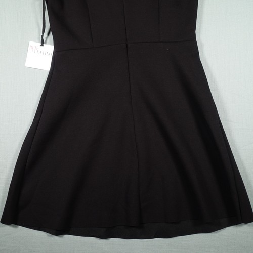Red Valentino Dress Womens Extra Large Black Fit & Flare Abito Jersey With Tags - Picture 7 of 24