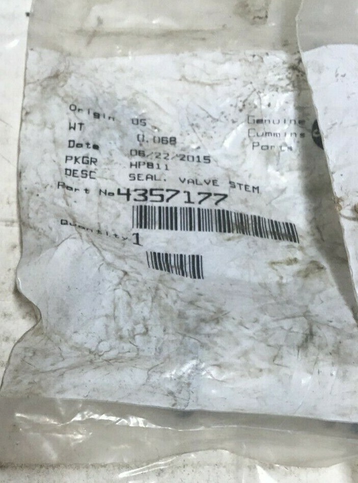 Cummins ISX Oil Pressure Relief Valve Pack of 4 4357177 eBay