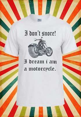 I Dream Of Jeannie „I Don't Snore, I Dream I'm A Motorrad" T-Shirt – Lustiges Unisex-Shirt Für Herren | Daytripper Clothing Motorrad T Shirt Herren