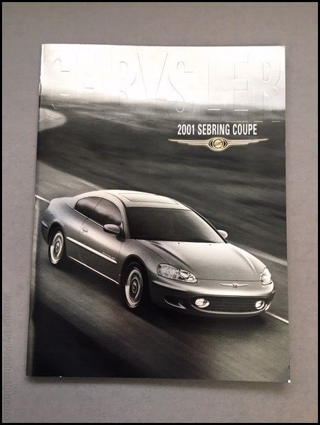 2001 Chrysler Sebring 32-pages Original Car Sales Brochure Catalog
