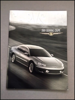 2001 Chrysler Sebring 32-pages Original Car Sales Brochure Catalog