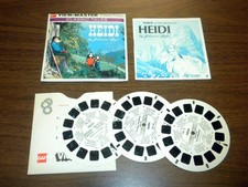 HEIDI - CLASSIC TALES B425 Viewmaster 3 reels PACKET SET vintage