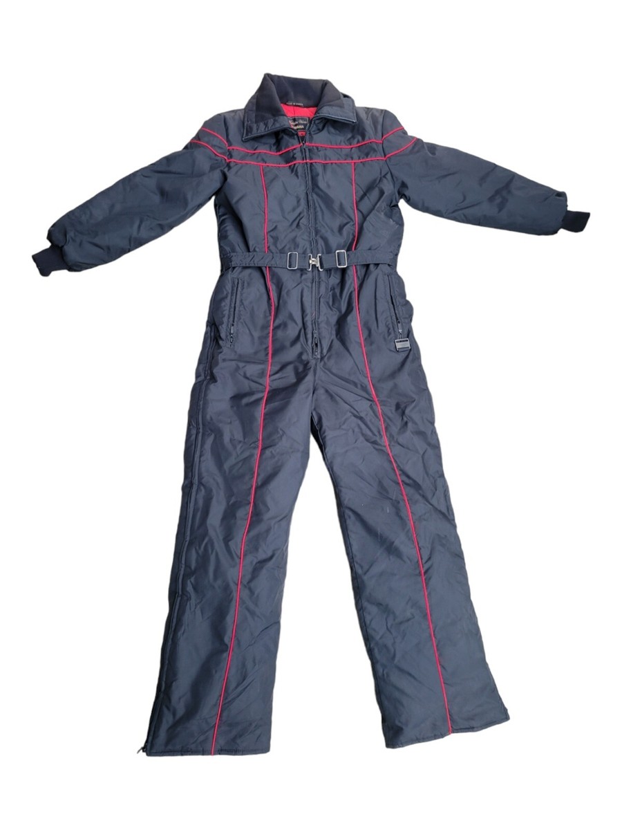Yamaha Maxim Wear Ladies SMALL VTG Snowsuit Snowmobile Suit One Piece Blk  Red