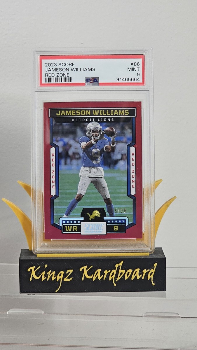 2023 Score Jameson Williams #86 Red Zone /20 for sale online