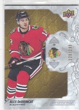 ALEX DEBRINCAT 2019-20 UPPER DECK ENGRAINED BASE #220/299 #21 CHICAGO 
