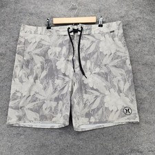 Hurley Boardshorts Mens 40 Gray Swimwear Swim Trunks