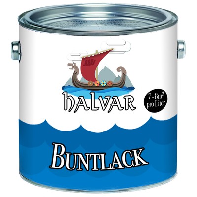 Halvar skandinavischer Buntlack Decklack für Metall Holz Rostschutz FARBAUSWAHL