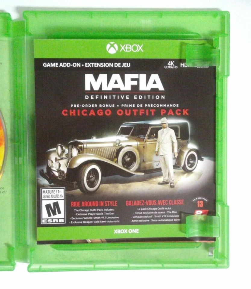 Mafia: Definitive Edition - Xbox One - COMPLETE & VERY GOOD (NTSC) - Image 3 of 4