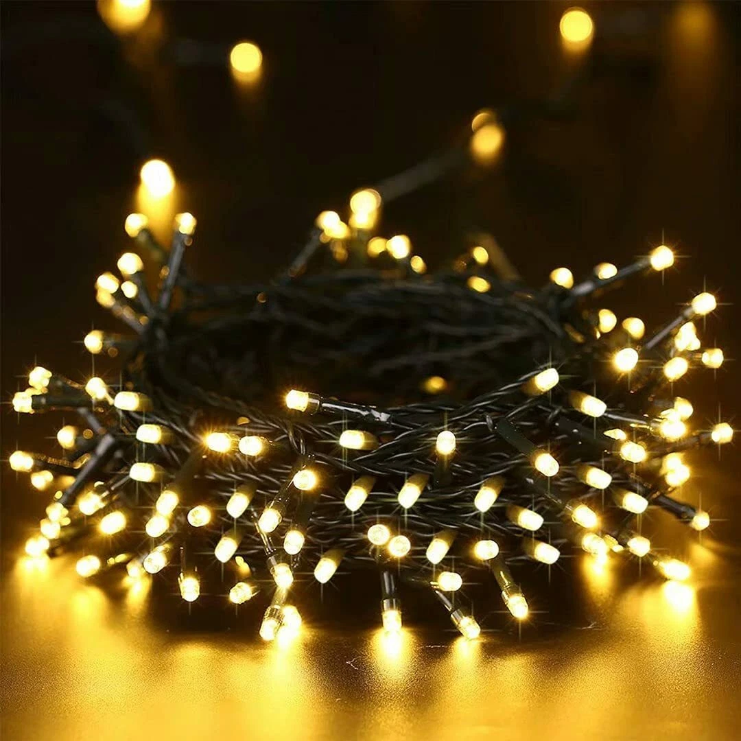 Solar powered white fairy lights deals