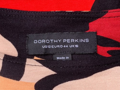 New Ladies Dorothy Perkins Bold N Bright Jersey Shift Summer Dress UK 16 - Picture 15 of 15