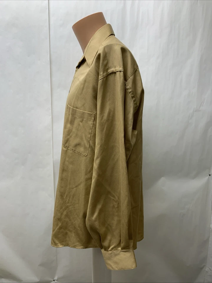 Crazy Horse Claiborne Shirt Mens 16 1/2 34/35 Long Sleeve Button Sateen - Image 4 of 4