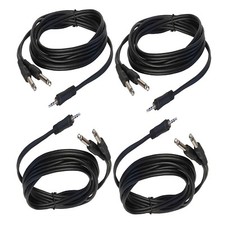 4Pcs 3.5mm Male Stereo Audio Cable to Dual 1/4 Inch Male Mono Mic Cable Cord 8ft