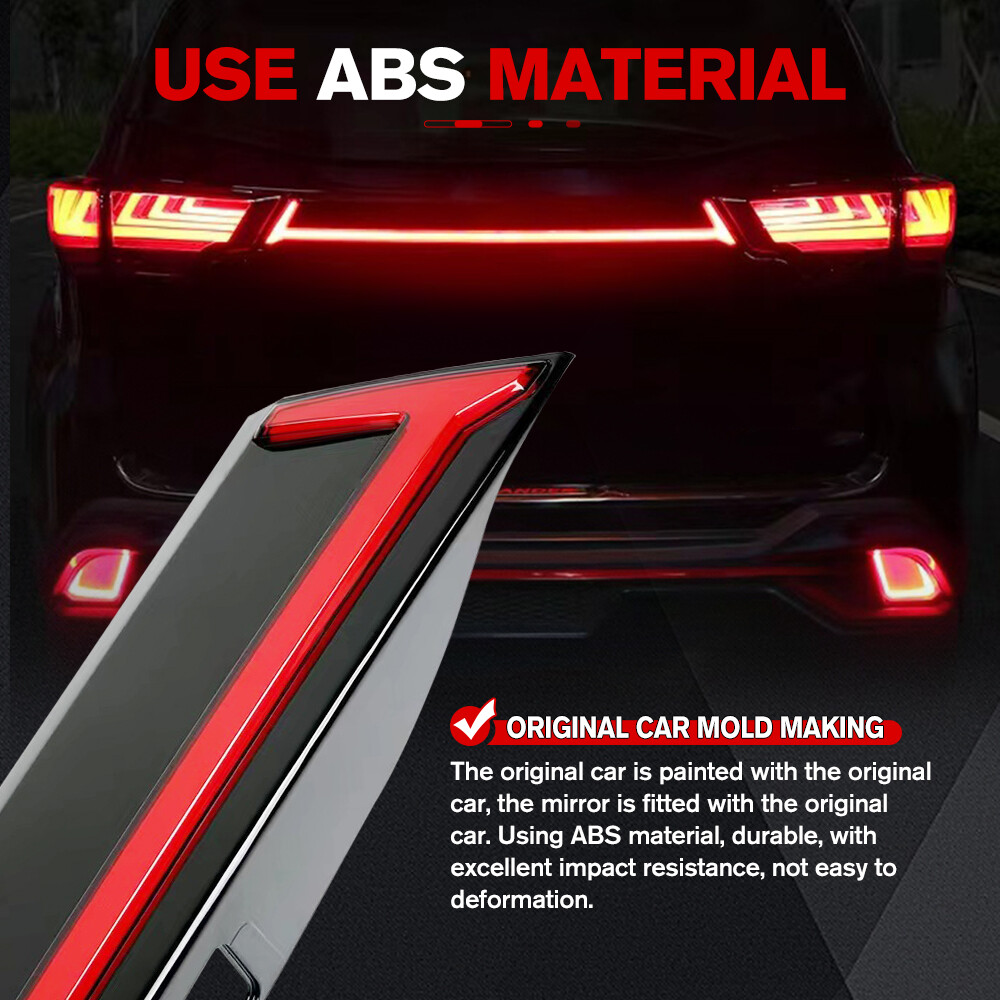 Smoked LED Rear Tail Trunk Brake Light w/Hole For Toyota Highlander 2014-2019