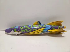 Water Rocket Barracuda Pool Toy Yellow & Purple SwimWays 14" 2007