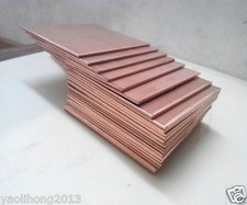 3pcs 99.9 Coppers Metal Sheet Cathode Plate for Hull Cell 0.25 x 100x 65mm