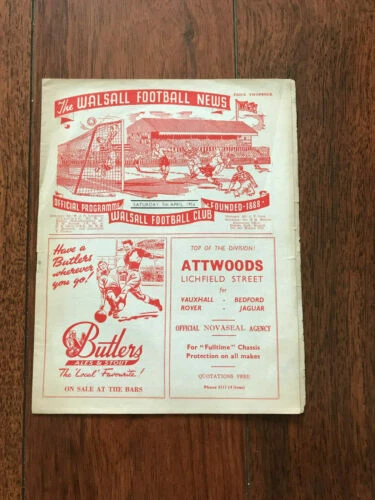 Teams S-Z Teams C-E Football League Fixture Programmes (1950-1958)