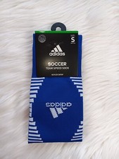 New Adidas Soccer Team Speed Soccer Socks Royal Blue Sz S 13C-4Y