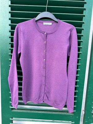 Marie Lund  Strickjacke  Cardigan  Feinstrick  Gr. M/L - 38/40  Violett/Lila