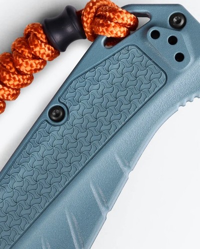 Benchmade Adira Depth Blue Grivory Drop-Point 3.88'' CPM-MagnaCut Folding Knife - Picture 5 of 11
