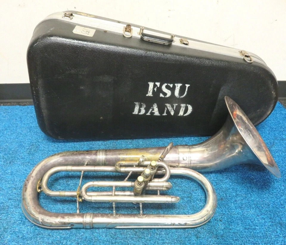 REYNOLDS CONTEMPORA 3 válvulas CUERNO BARÍTONO eufonio con estuche 921624 Foto 3 de 4