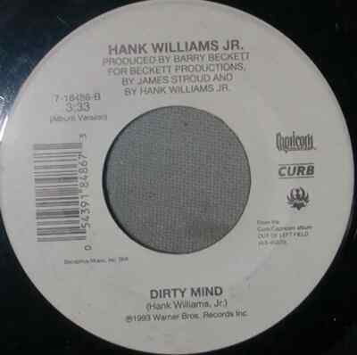 Hank Williams Jr. Diamond Mine Vinyl Single 7inch Capricorn