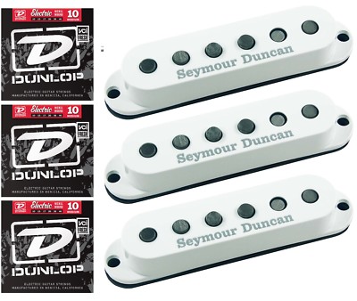 Seymour Duncan California 50's Single Coil White Set SSL-1 Fits ( 3 STRING SETS)