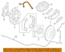 GM OEM 05-19 Equinox Rear Suspension Brake Components-Brake Hose 84183657
