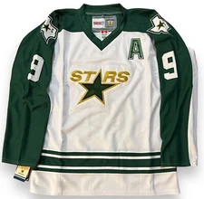 Mike Modano Dallas Stars Vintage CCM White Throwback Jersey (Men's Sizes)