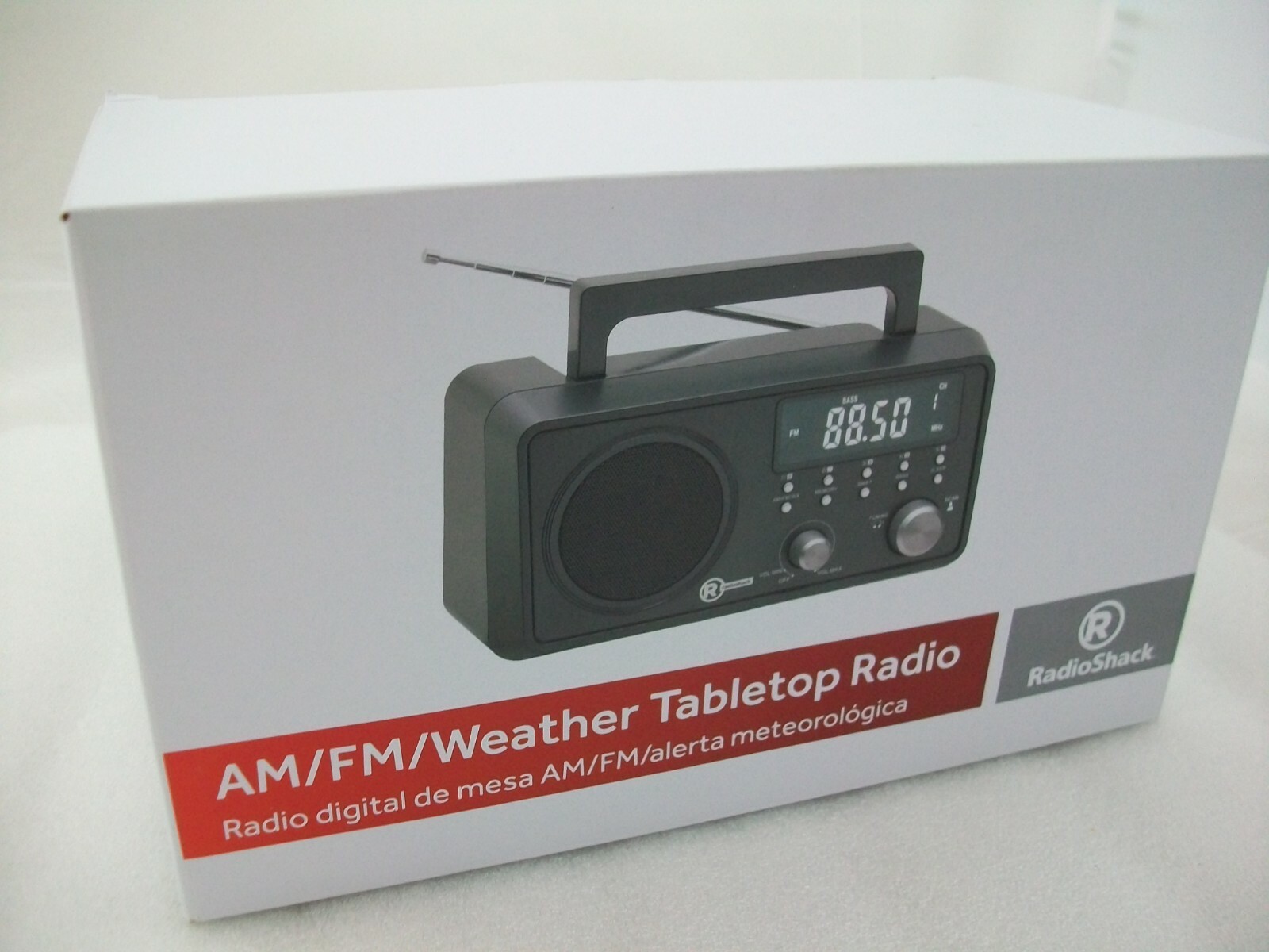 RadioShack AM/FM/Weather Tabletop Black Radio 1201178 for parts or ...