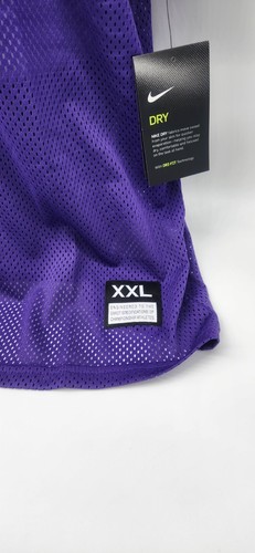Nike Dri-Fit Size 2XL Brand New Purple Men's Football Mesh Jersey - Picture 5 of 10